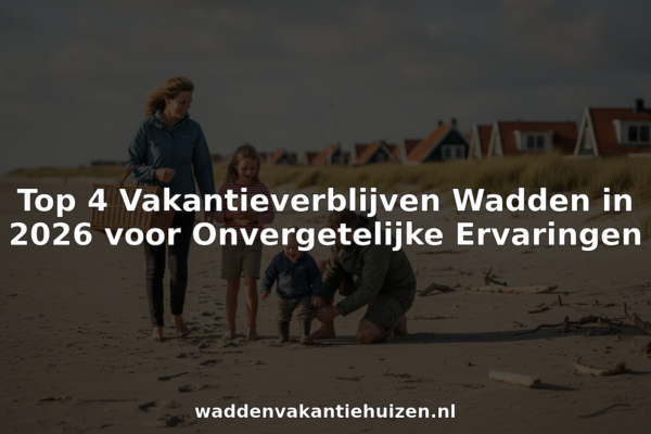 Het gezin komt aan bij hun vakantiehuisjes aan het Wad.