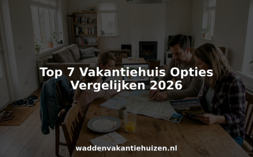 Samen aan de eettafel bespreekt het gezin hun vakantieplannen in een knus vakantiehuisje.