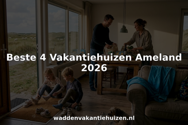 Een gezin komt aan bij hun vakantiehuis op Ameland, klaar om te genieten van een ontspannen week op het eiland.