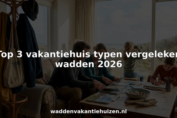 Een gezin geniet samen van een ontspannen moment in de knusse woonkamer van hun vakantiehuis op de Wadden.