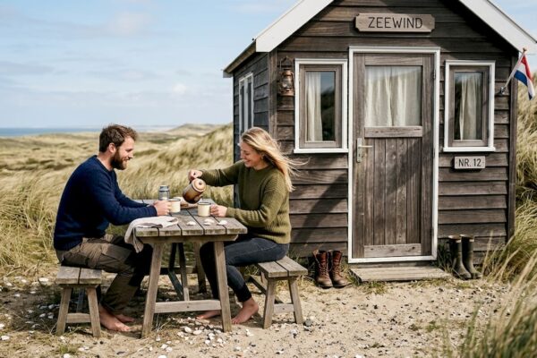 Plan voor een tiny house tussen de duinen bij de Wadden
