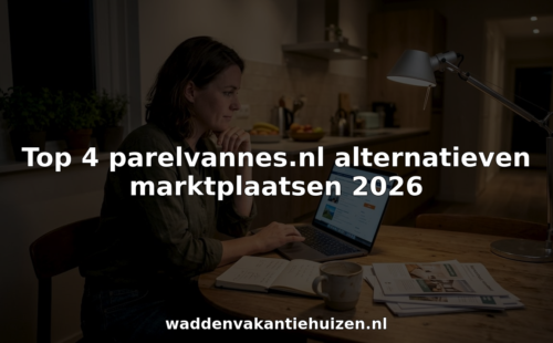 Aan de keukentafel verdiept een huiseigenaar zich in de verschillende platforms voor het verhuren van zijn vakantiewoning.