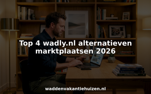 Iemand zoekt naar vakantiehuizen op een online platform