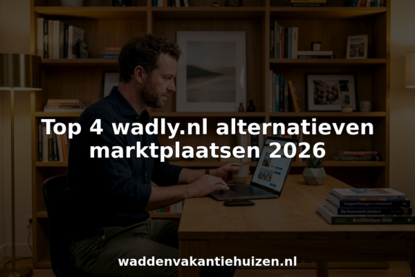 Iemand zoekt naar vakantiehuizen op een online platform